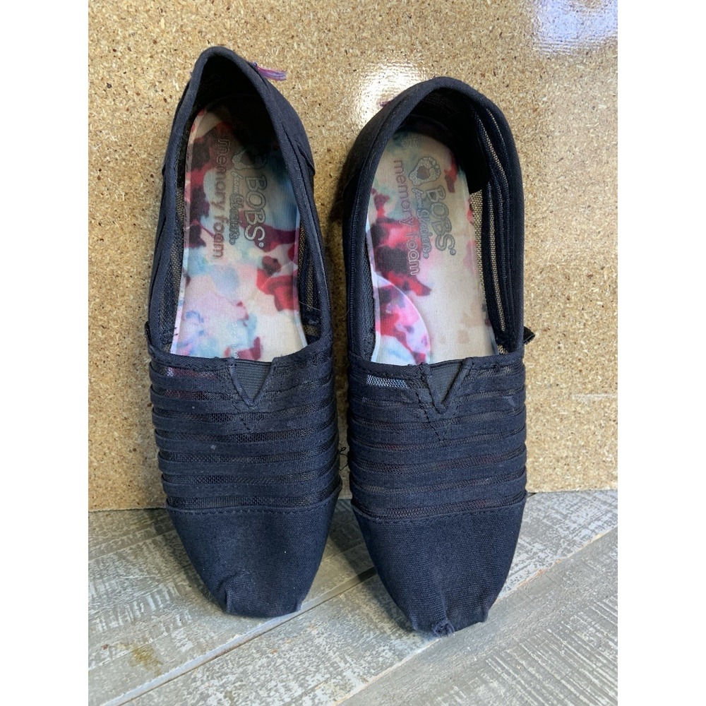 Bobs By Sketchers Peace and Love Plush Slip On Flats Comfy Shoes Womens Size 7.5